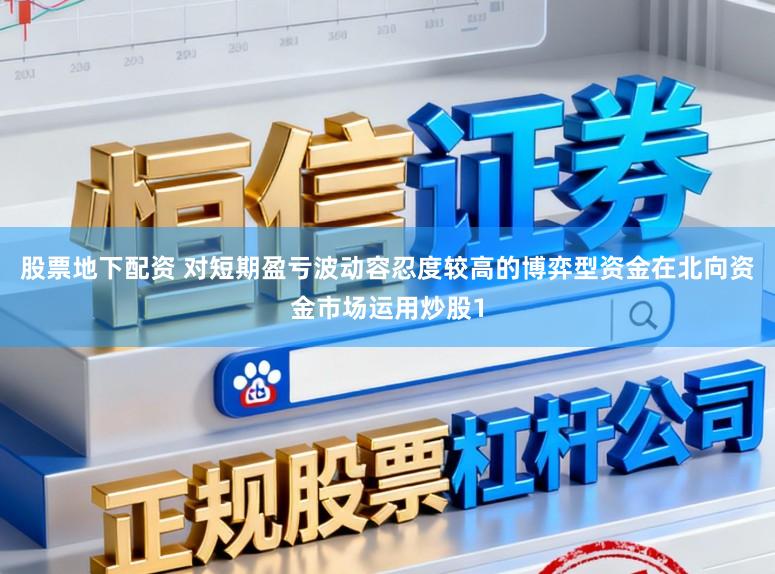 股票地下配资 对短期盈亏波动容忍度较高的博弈型资金在北向资金市场运用炒股1
