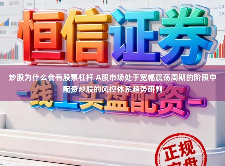 炒股为什么会有股票杠杆 A股市场处于宽幅震荡周期的阶段中配资炒股的风控体系趋势研判